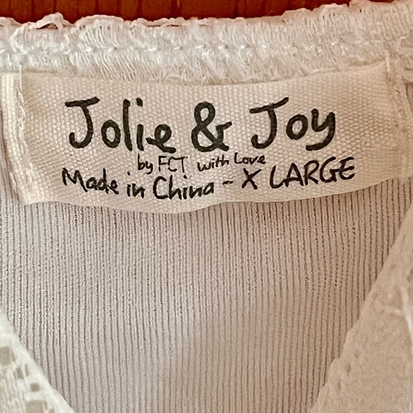 Jolie and Joy by FCT Elegant White Lace Lined XL Dress Coastal Cowgirl Elegant - Picture 5 of 11